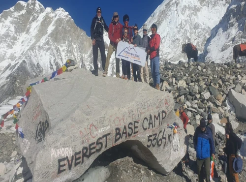 Chilean 8 year girl record EBC trek with family. Youngest family in EBC.