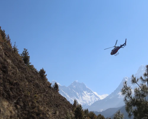 Helicopter Flight To Gorakchep