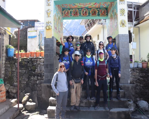 Trekking Team Leave From Lukla
