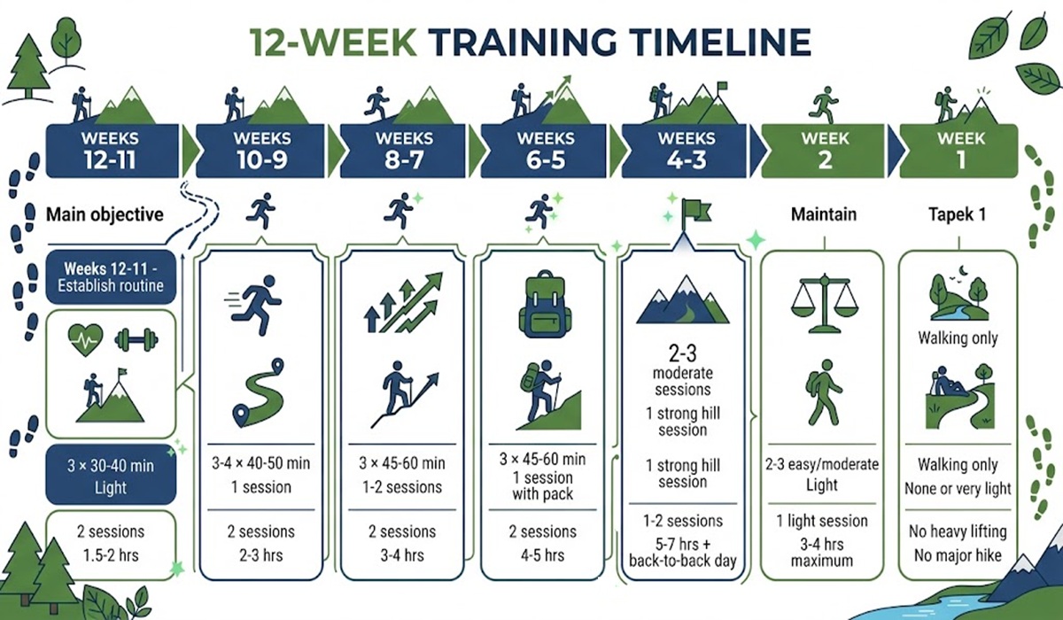 12 Week Training plan for Manalsu Circuit Trek