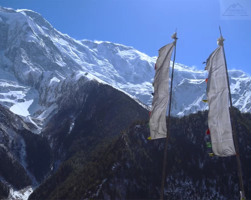 Annapurna And Praying Flag