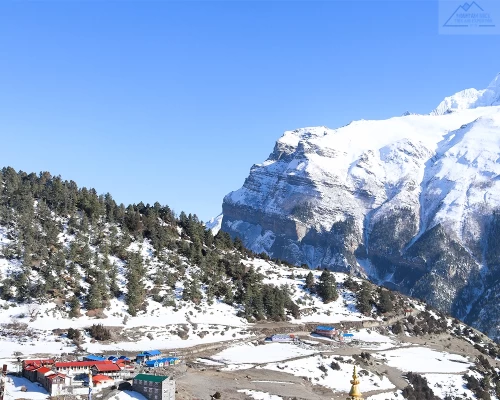 Snow Along The Annapurna