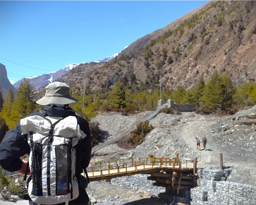 Trekkers In Annapurna